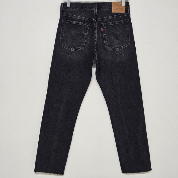 LEVI"S WEDGIE STRAIGHT DISTRESSED JEANS WOMEN'S SIZE 27 - Picture 3 of 8